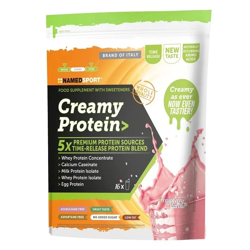 Namedsport Creamy Protein Raspberry 500 g integratore proteico massa muscolare