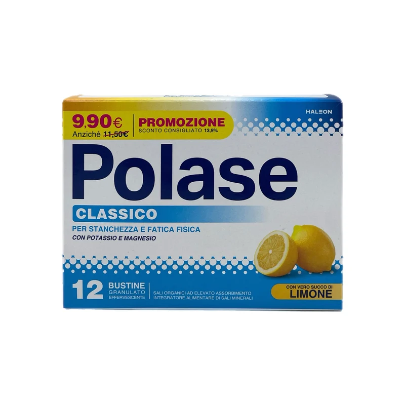 Polase Classico Integratore Alimentare Stanchezza Affaticamento Limone 12 Bustine