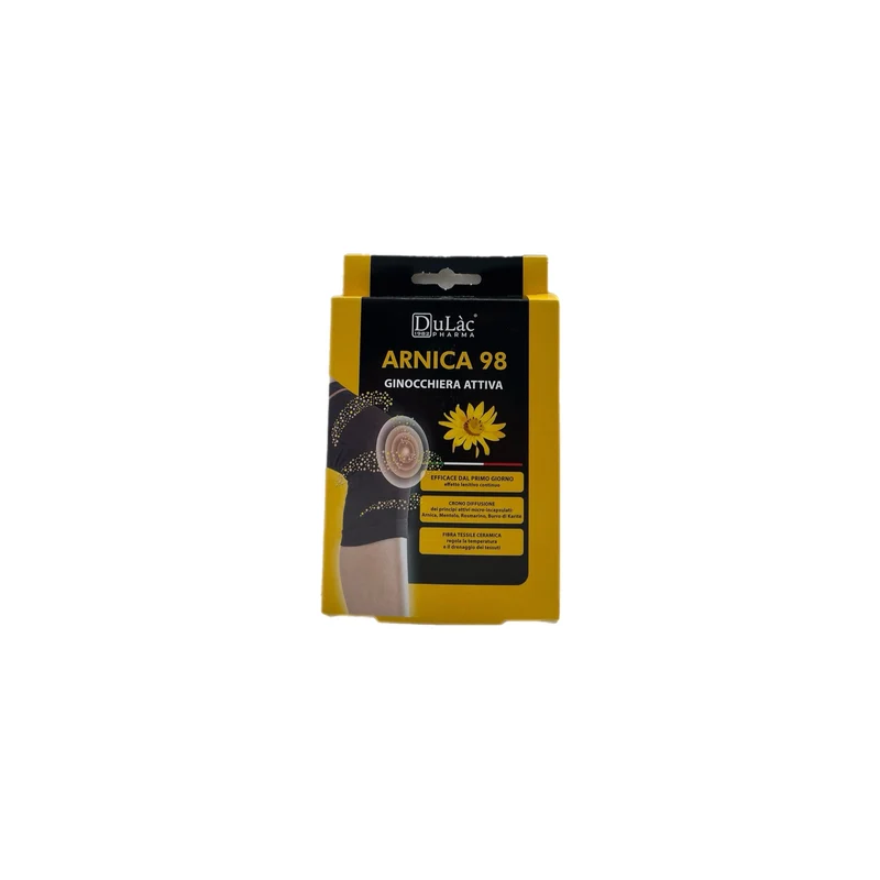 Dulàc Arnica 98 Ginocchiera Attiva Tutore Ginocchio Sostegno Regola Temperatura Azione Lenitiva