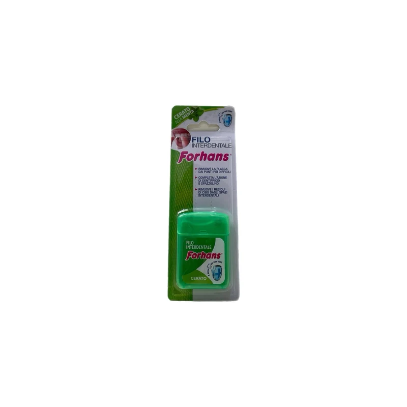 Forhans Filo Interdentale Cerato Menta Rimuove Placca Residui Azione Completa