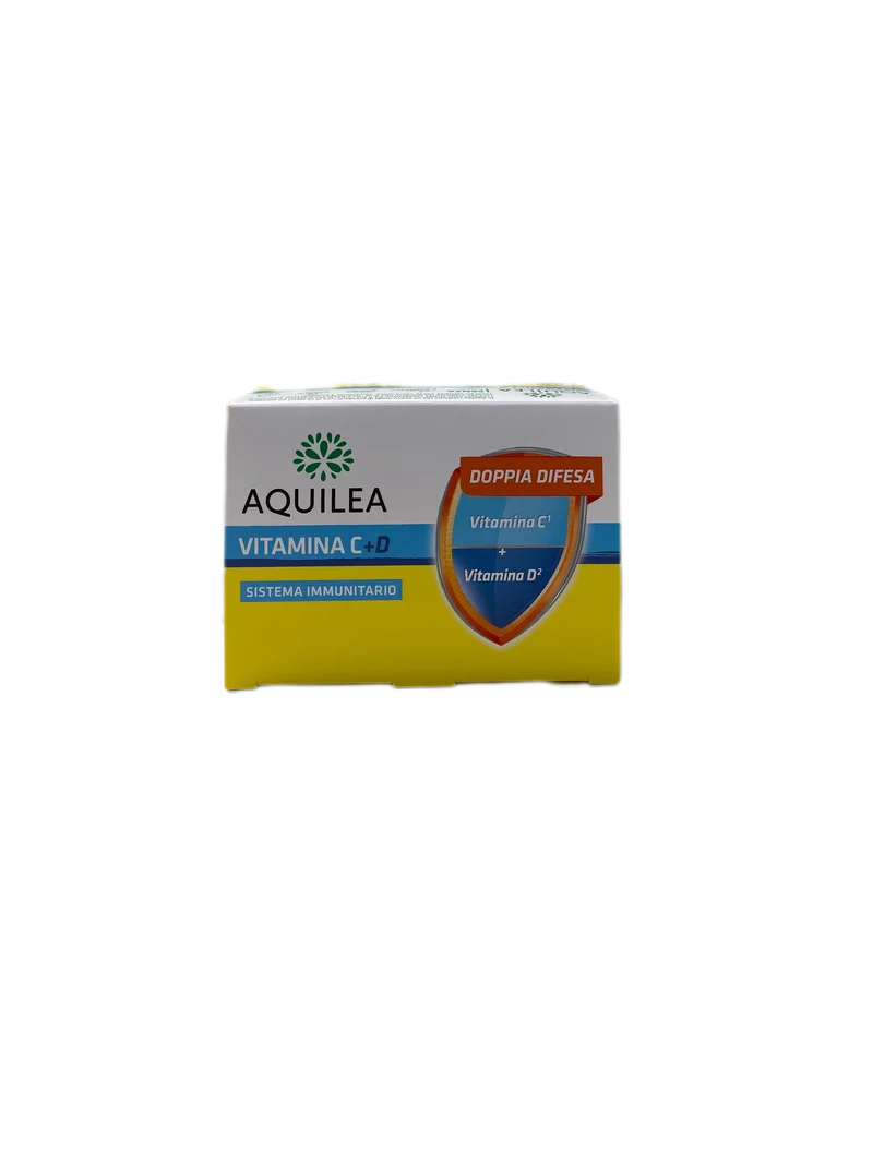 Aquilea Doppia Difesa Integratore Vitamina C+D Omaggio Tazza Pompelmo No Glutine Lattosio 28 Bustine