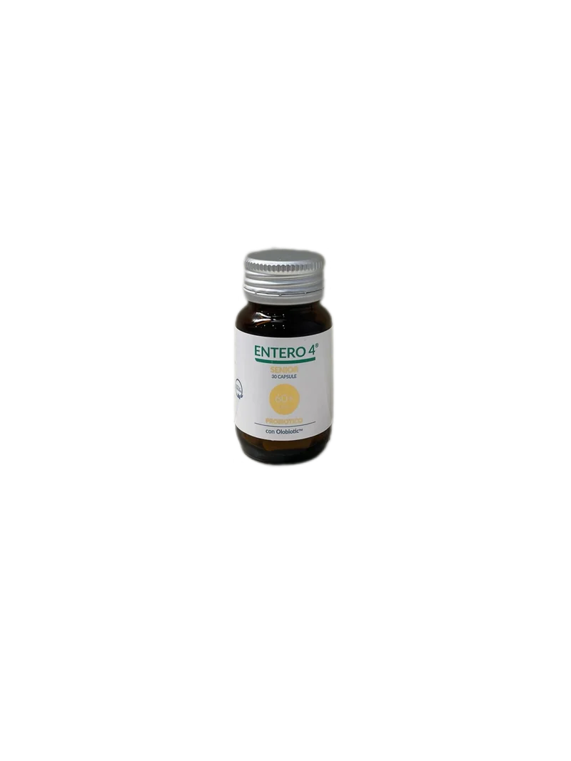 Entero 4 60+ Senior Integratore Alimentare Probiotici No Glutine Lattosio 30 Capsule