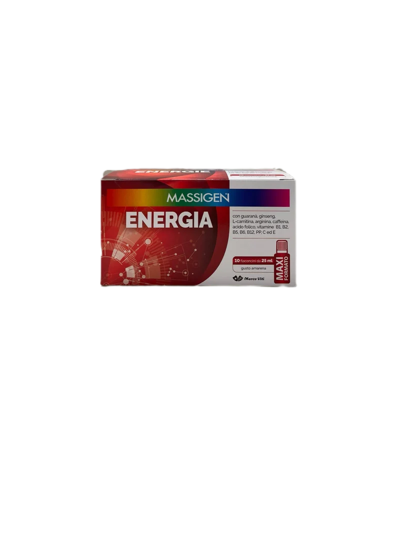 Massigen Energia Integratore Alimentare Amarena 10 Flaconcini