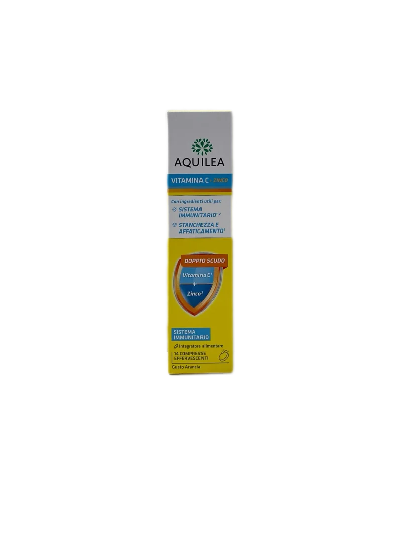 Aquilea Doppio Scudo Vitamina C Zinco Integratore Immunitario Tazza Omaggio Arancia 14 Compresse