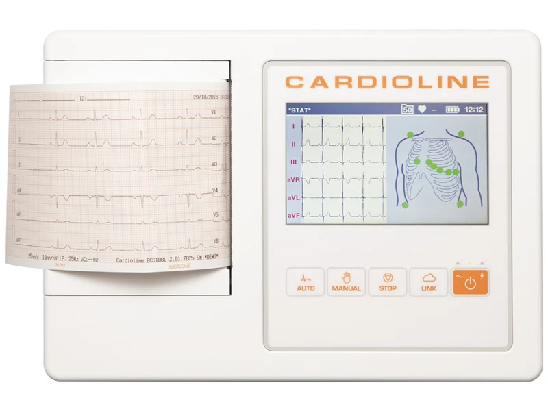 Cardioline ECG100L/ECG200L Full (Glasgow + EasyApp) Schermo a Colori Touch