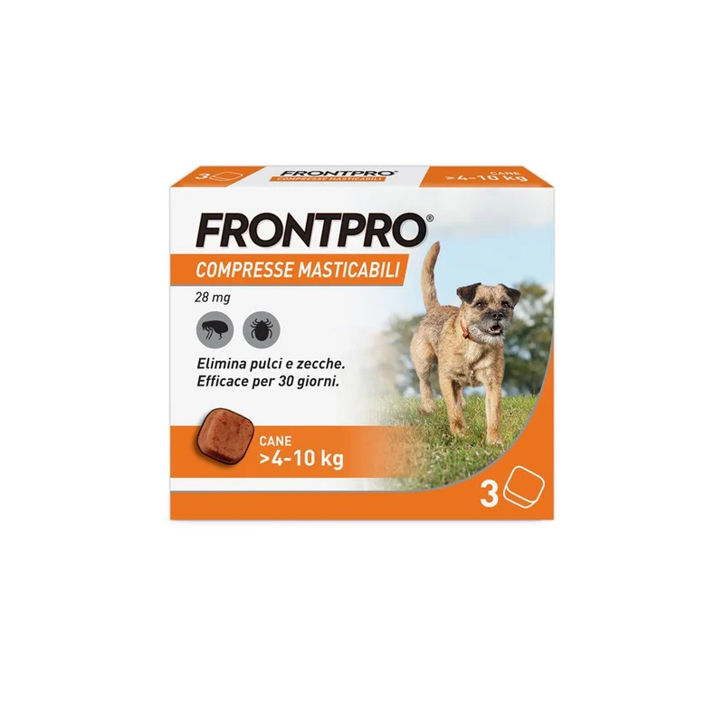 FRONTPRO x3 Compresse Masticabili per Cani 4-10Kg