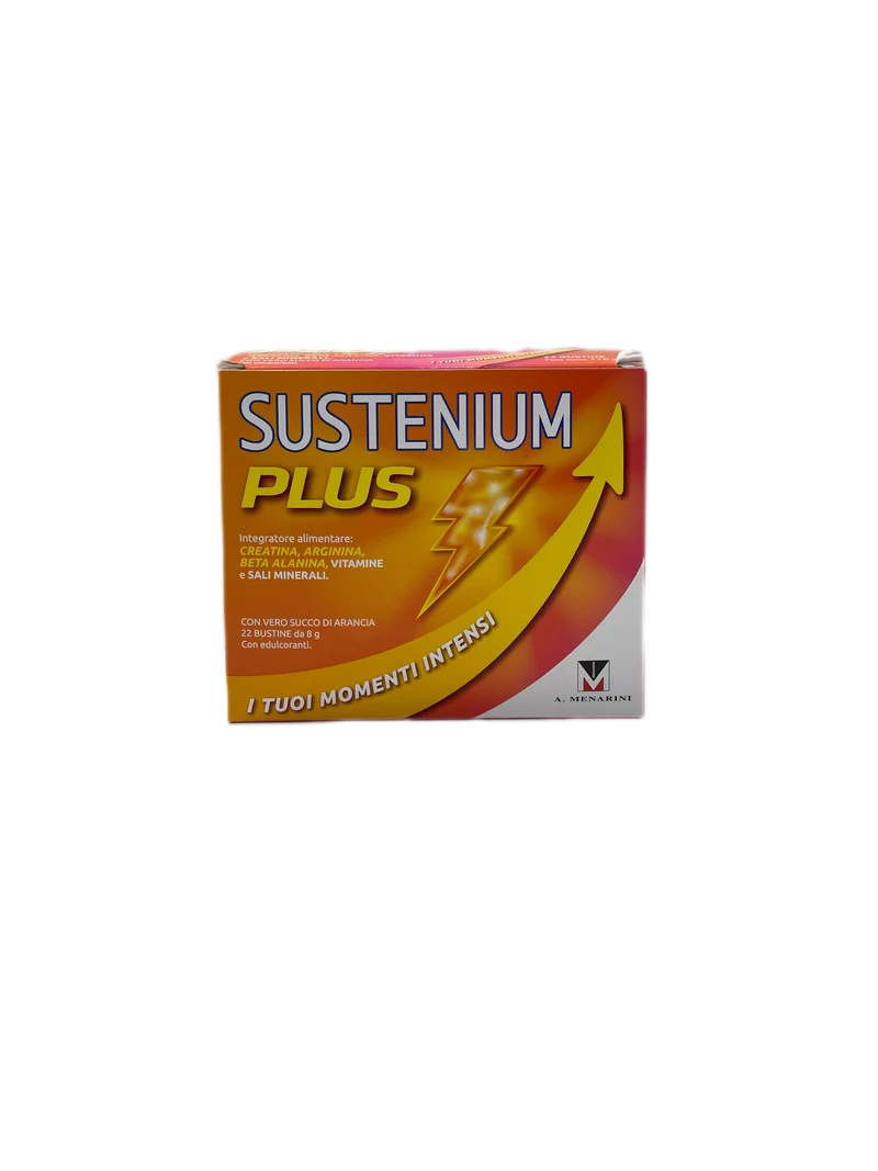 Sustenium Plus Integratore Energizzante Vitamine Minerali Aminoacidi 22 Bustine Arancia