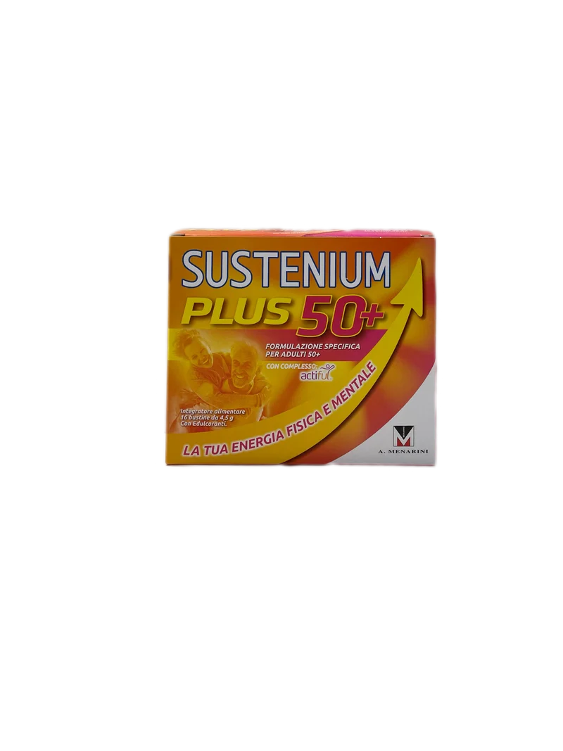 Sustenium Plus 50+ Integratore Alimentare Energizzante No Glutine Lattosio 22 Bustine
