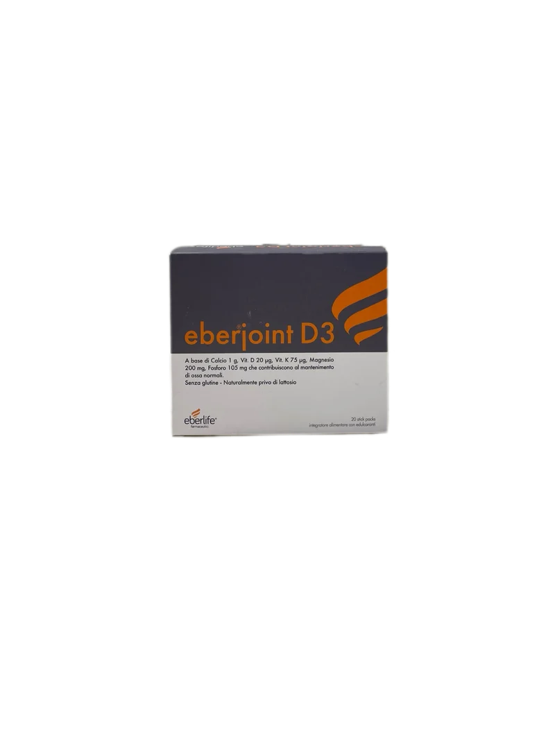 Eberjoint D3 Integratore Alimentare Ossa NO Glutine Lattosio 20 Stick