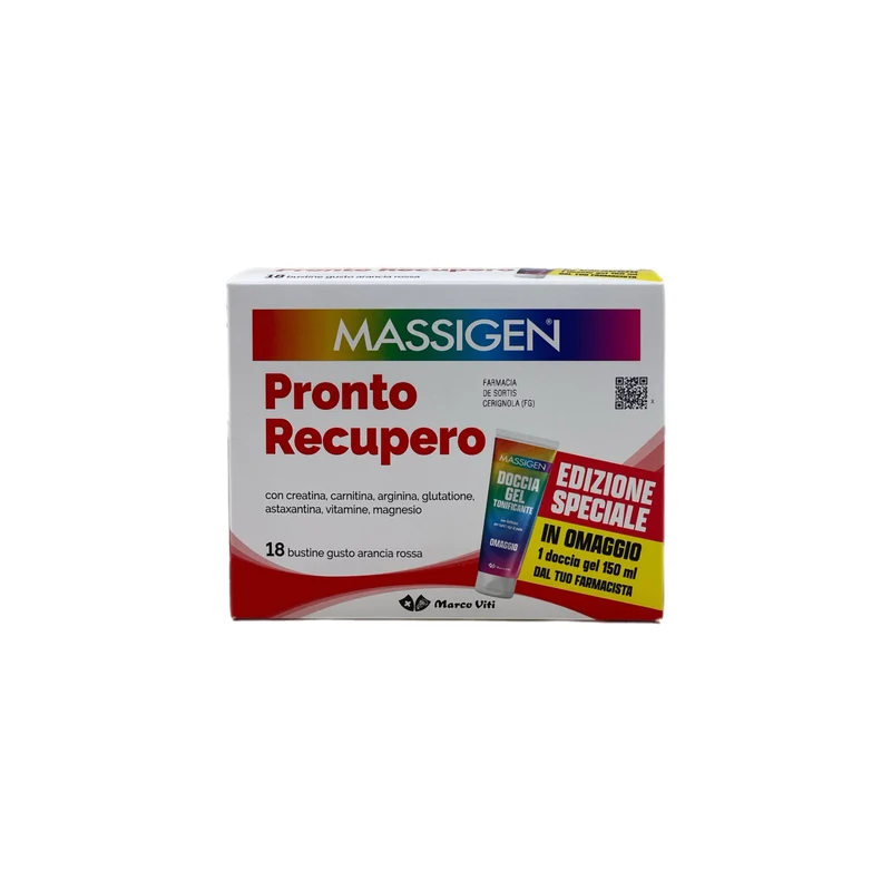 Massigen Pronto Recupero Integratore Spossatezza Convalescenza Omaggio Gel Doccia 18 Buste
