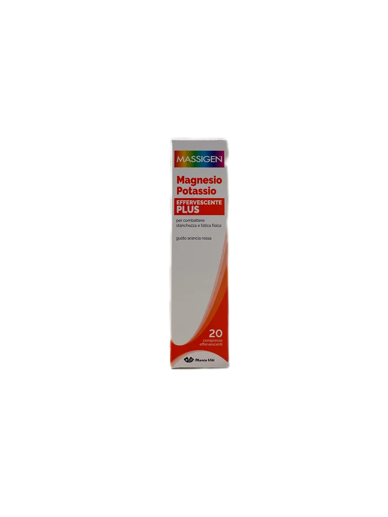 Massigen Magnesio Potassio 20 Compresse Effervescenti Plus Arancia
