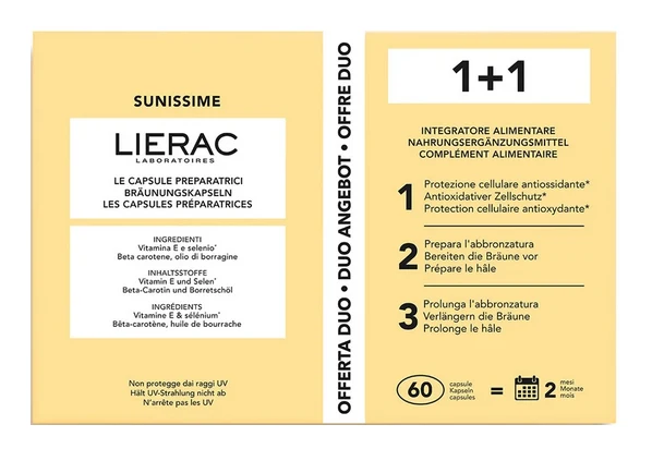 Sunissime Capsule Preparatrici Duo 1+1 60 Capsule
