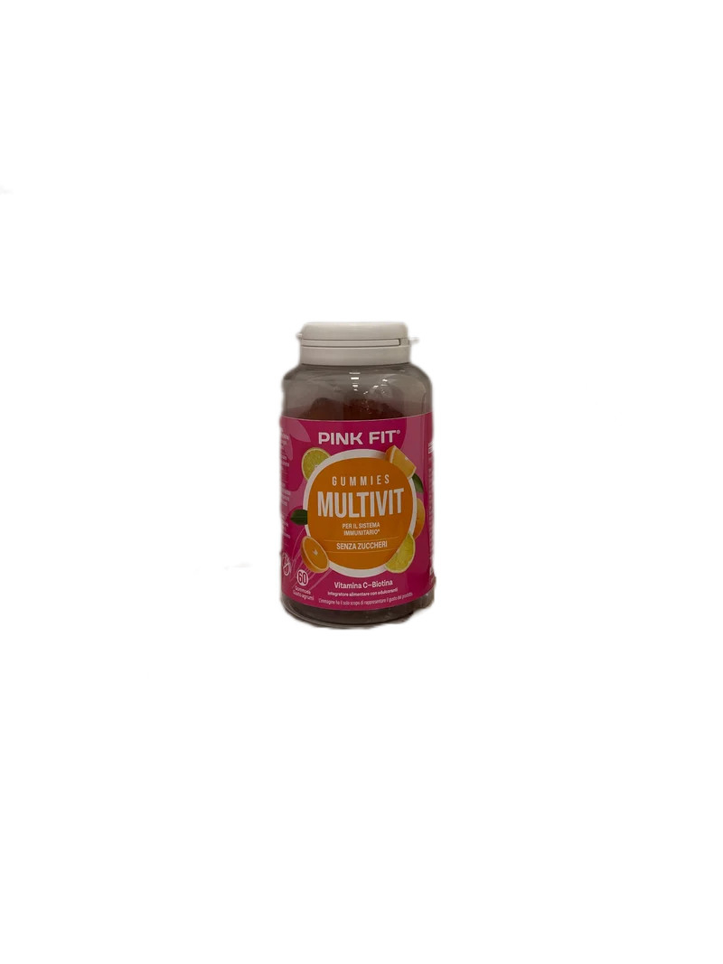 Pink Fit Integratore Gommose Multivitaminico Agrumi Senza Zuccheri 60 Gommose 120g
