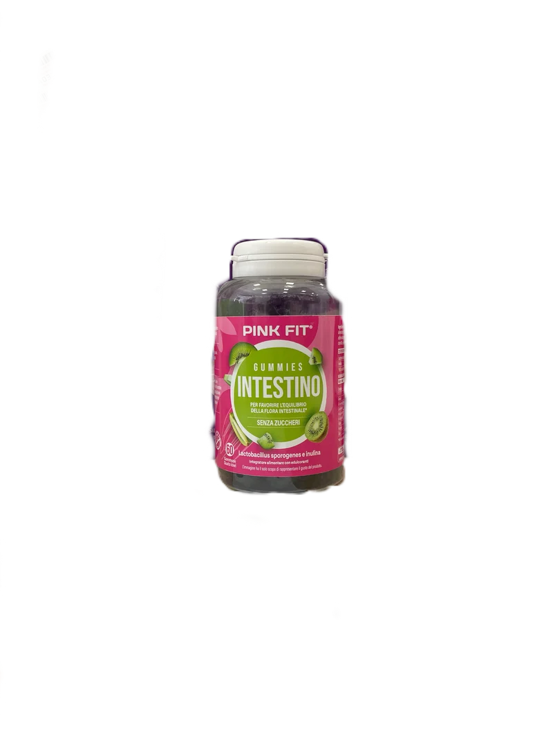Pink Fit Intestino Integratore Gommose Kiwi Senza Zuccheri 60 Gommose 120g