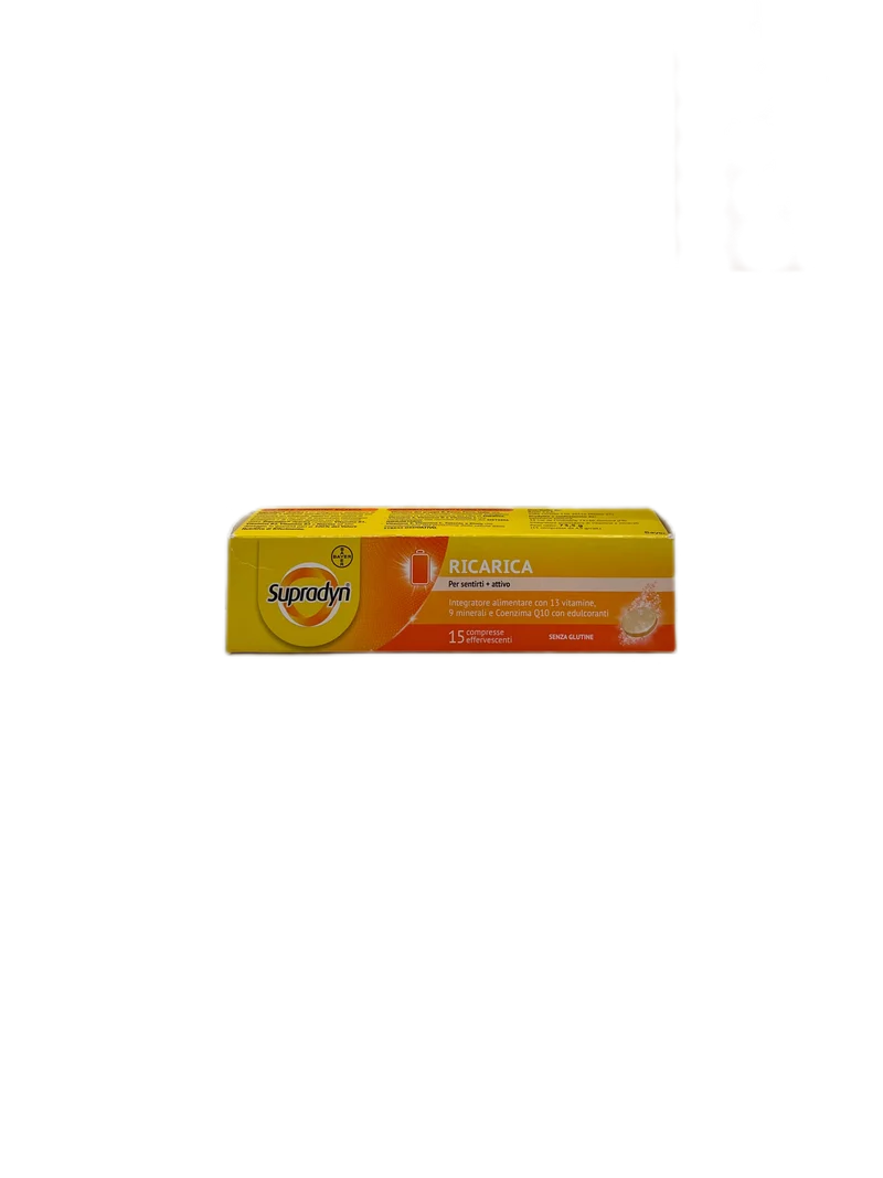 Supradyn Ricarica Integratore Alimentare No Glutine 13 Vitamine 9 Minerali 15 Compresse Effervescenti