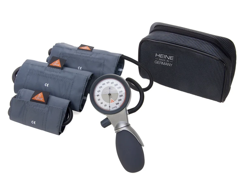 Sfigmomanometro aneroide a 1 tubo Heine G7®con kit di 3 bracciali
