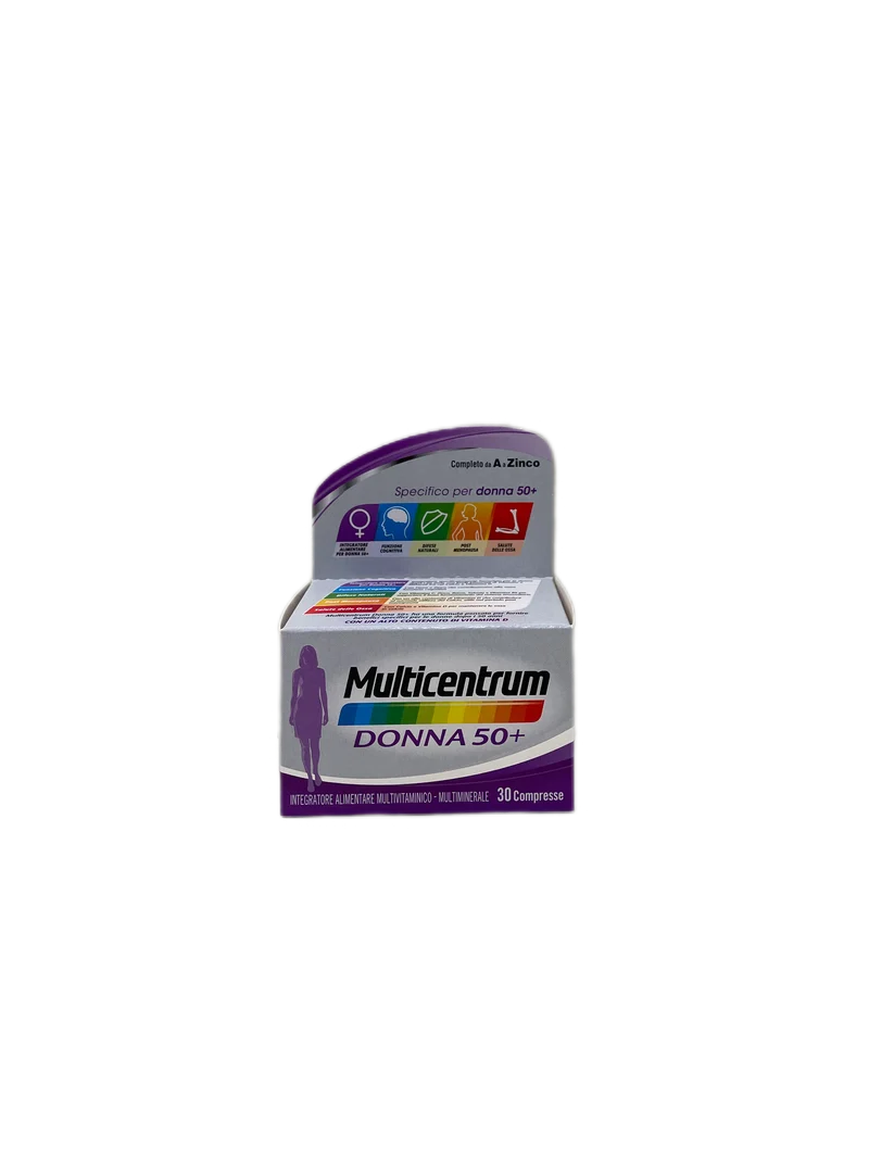Integratore Donna50+ Multivitaminico Multicentrum 30 Compresse A a Zinco