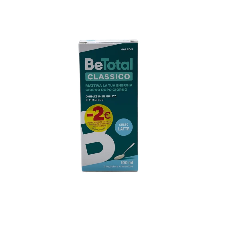 Integratore Alimentare Vitamine B Be-Total Gusto Latte Classico 100ml