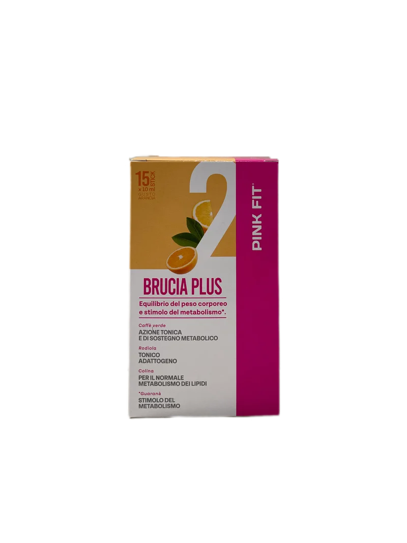 Integratore Alimentare Drenante Brucia Plus Arancia 15 Stick Pink Fit