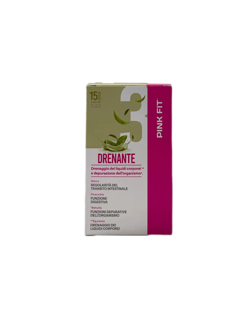 Integratore Drenante al Té Verde 15 Stick 10ml Pink Fit