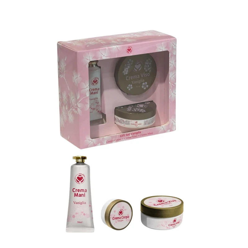 SetaBlu Set mani - Crema Viso 30 ml + Crema Mani 30 ml + Crema Corpo 90 ml Idea Regalo