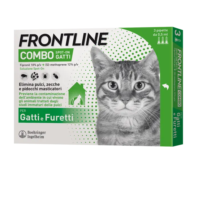 Frontline Combo Soluzione Gatti E Furetti 3x0,5ml