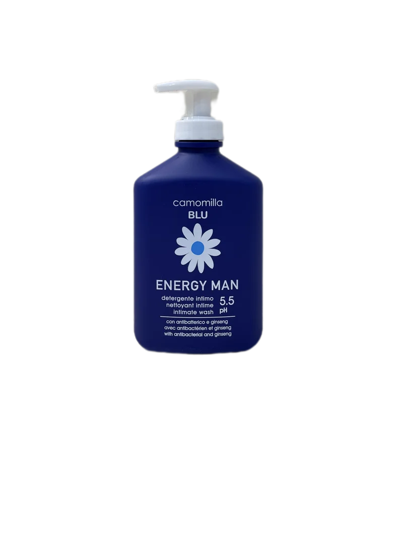 Detergente Intimo Uomo Uso Quotidiano PH 5.5 Energy Man 300ml Camomilla Blu