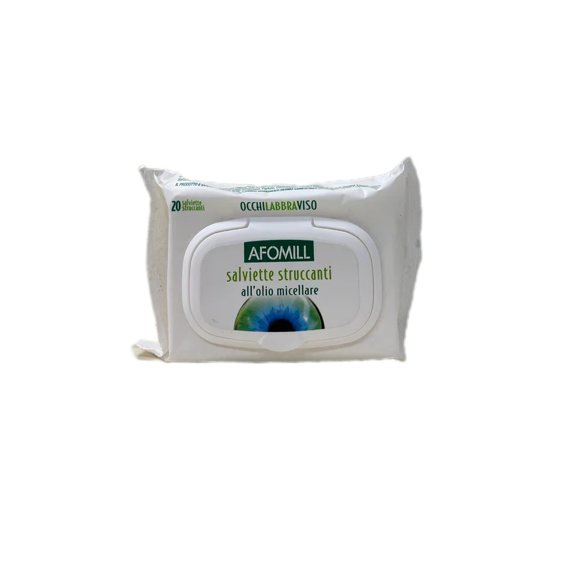 Montefarmaco Afomill salviette struccanti all'olio micellare 20 salviette struccanti