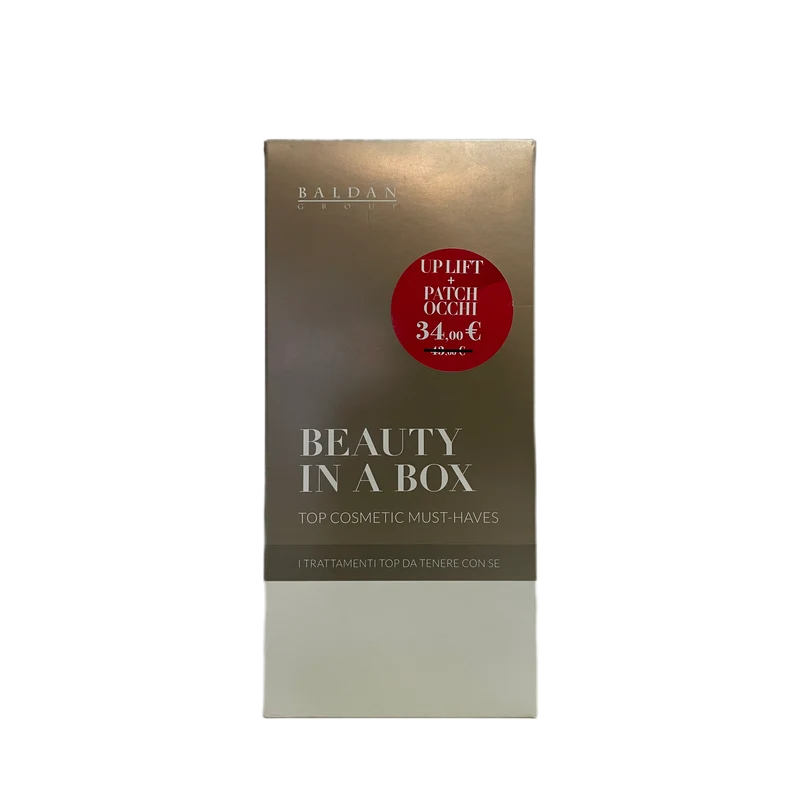 Beauty In A Box Maschera Occhi Collagene Acido Ialuronico + Roll On Vibrante Occhi Occhiaie Borse Baldan Group Centro Messèguè