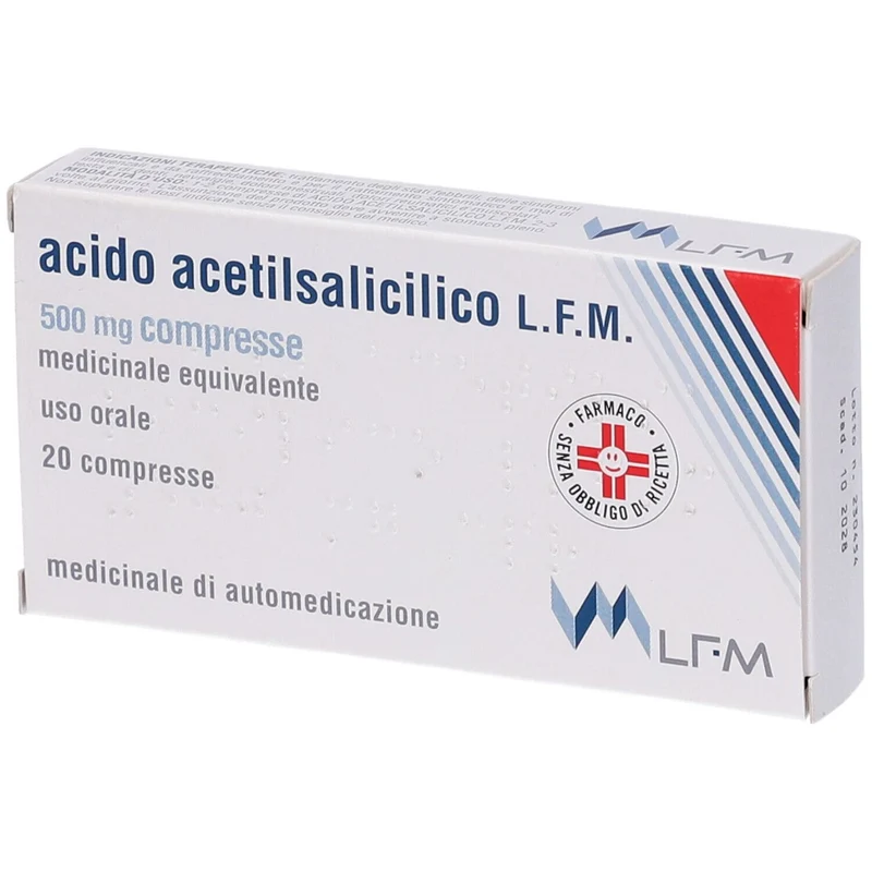 Acido acetilsalicilico l.f.m. 500 mg compresse acido acetilsalicilico