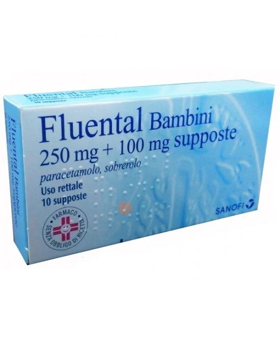 Zerinofebb adulti 500 mg + 200 mg supposte zerinofebb bambini 250 mg + 100 mg supposte paracetamolo, sobrerolo