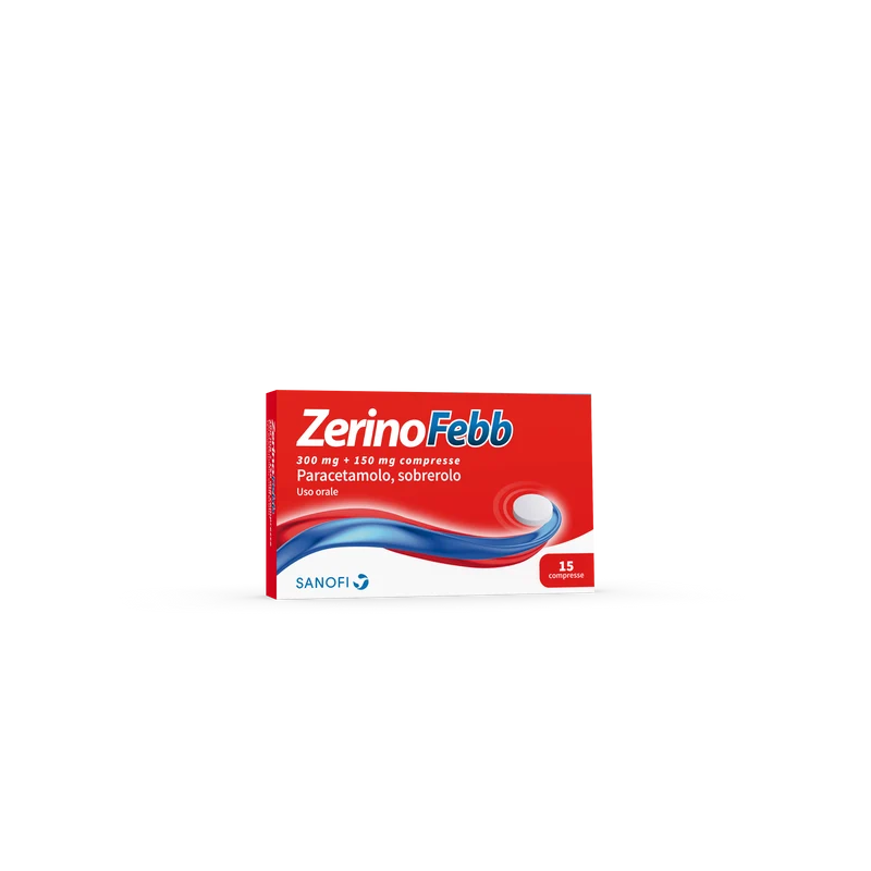 Zerinofebb 300 mg + 150 mg compresse paracetamolo, sobrerolo