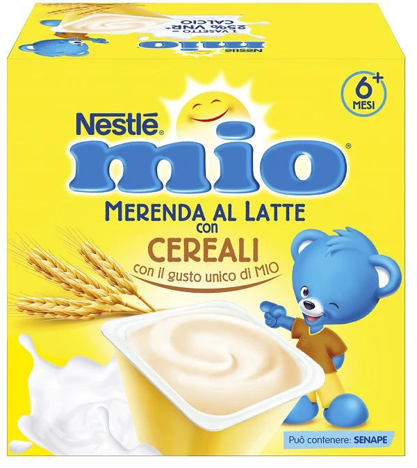 Mio merenda al latte cereali 4 pezzi da 100 g