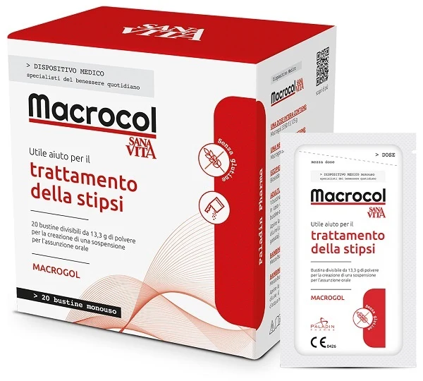 Sanavita macrocol plus 20 bustine da 13,81 g