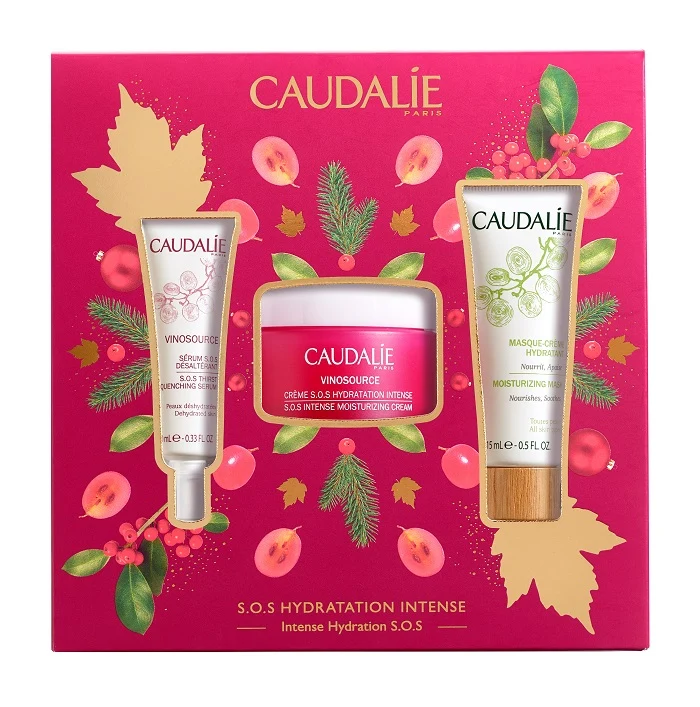 Vinosource cofanetto crema sos 2020 crema sos 50 ml + siero 10 ml + maschera viso idratante 15 ml