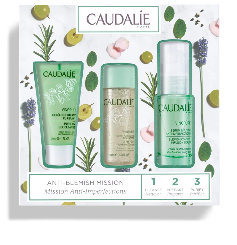 Vinopure cofanetto siero 1,2,3 2020 siero 30 ml + tonico 50 ml + gel detergente 30 ml