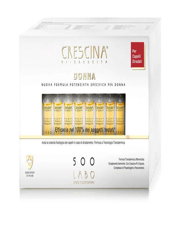 Crescina donna 500 formula specifica potenziata 40 fiale da 3,5 ml