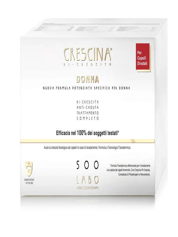 Crescina tc donna 500 formula specifica potenziata 20+20 fiale da 3,5 ml