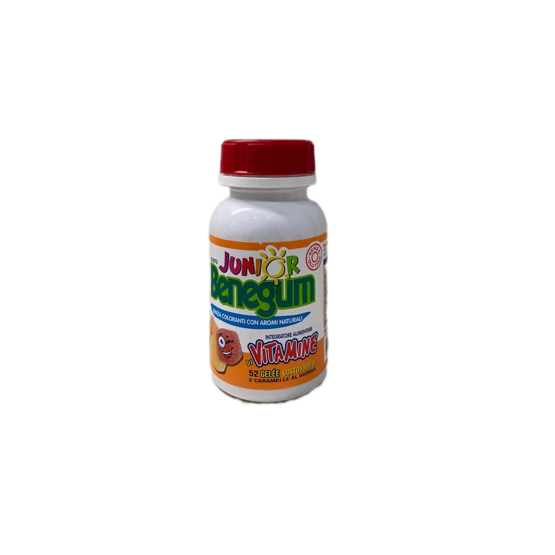 Junior Benegum Integratore Alimentare Multivitaminico 52 Caramelle Gusto Frutta