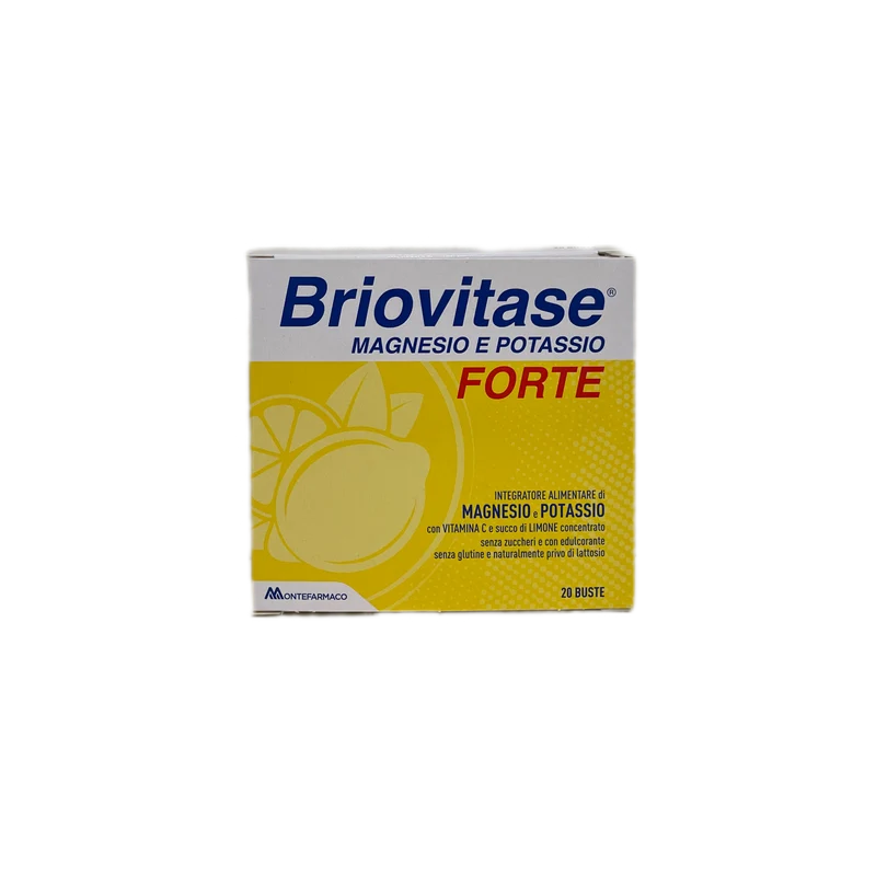 Briovitase magnesio e potassio forte Limone 20 buste 140g Montefarmaco