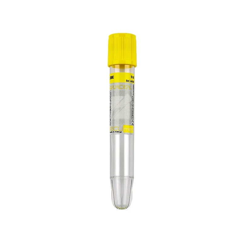 Provetta sottovuoto per urina Vacumed 9 ml di urina 16x100 mm tappo giallo, sterile conf. 100 pz.