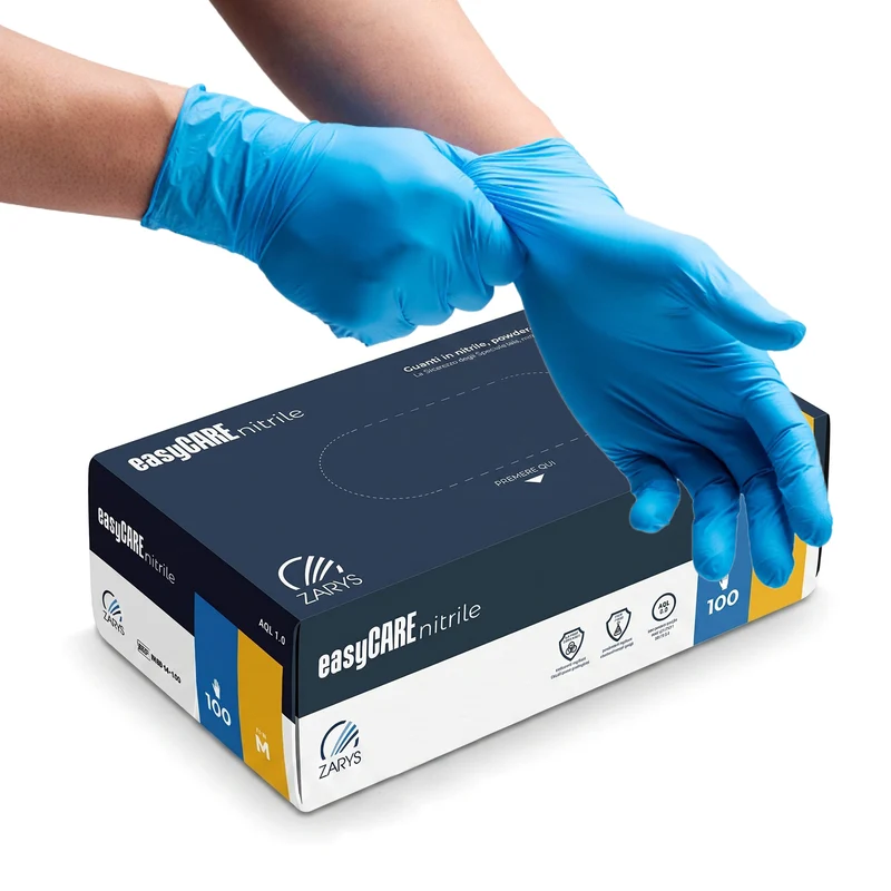 Guanti in nitrile senza polvere EASYCARE (conf. 100 pz.)