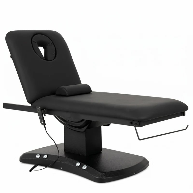 Lettino elettrico riscaldato ad altezza variabile ESTELLA ERGO 2 - Larghezza 70 cm - Nero