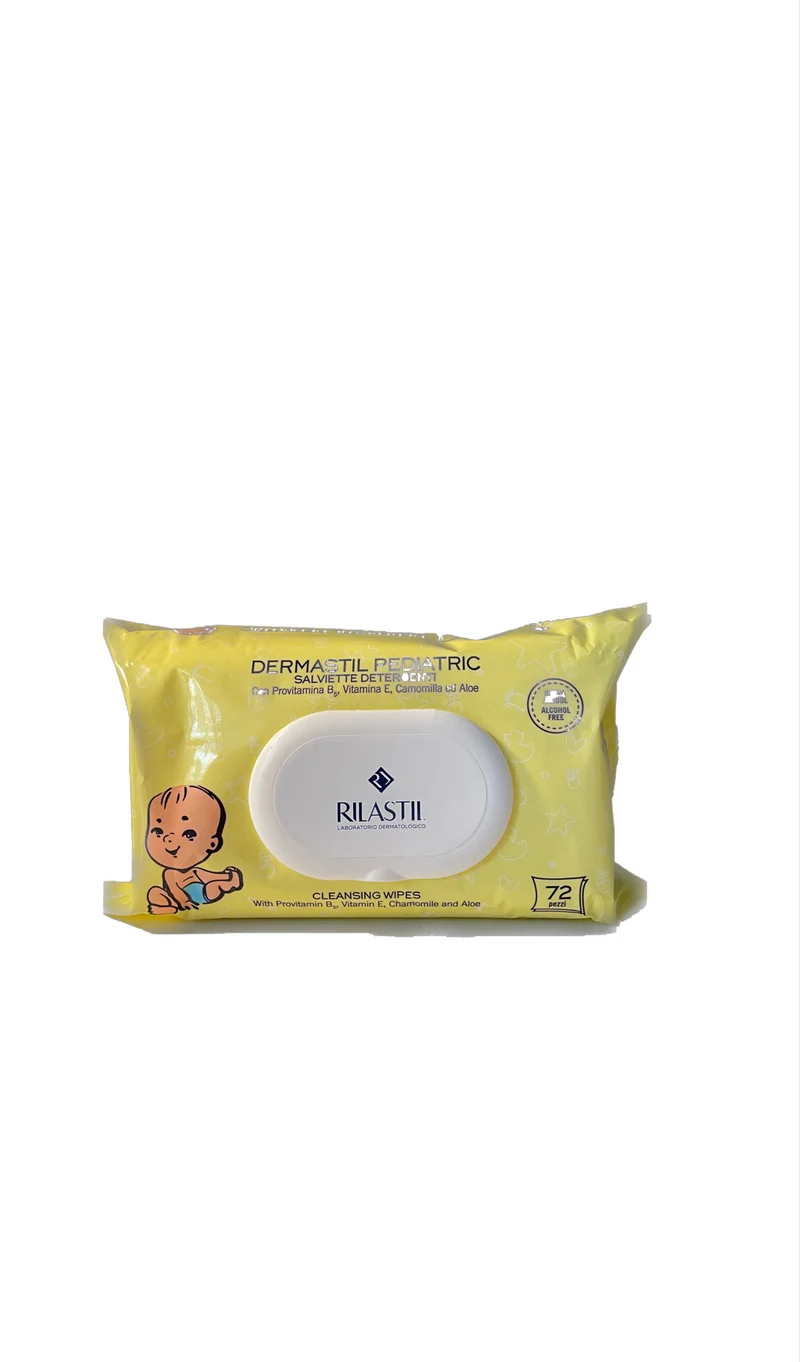 Rilastil Dermastil Pediatric Salviette Detergenti 72 Pezzi