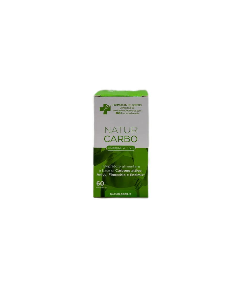 Naturlabor NaturCarbo Integratore Alimentare Digestivo 60 Compresse