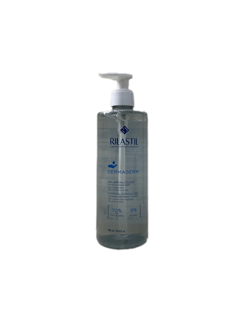 Rilastil Dermagerm Pulizia Igiene Mani Gel Idroalcolico Antimicrobico 500ml