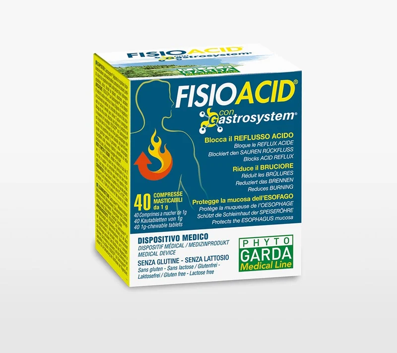 Phyto Garda Fisioacid Gastrosystem Reflusso Acido 40 Compresse