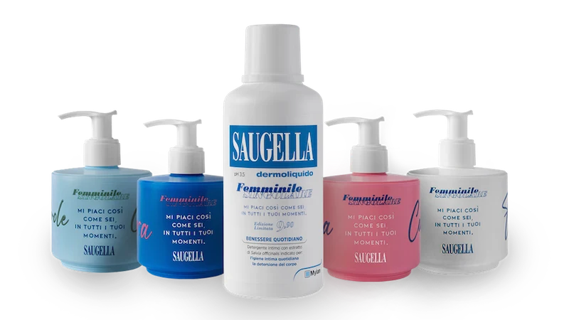 Saugella Dermoliquido Detergente Intimo Quotidiano 500 ml + Dispenser