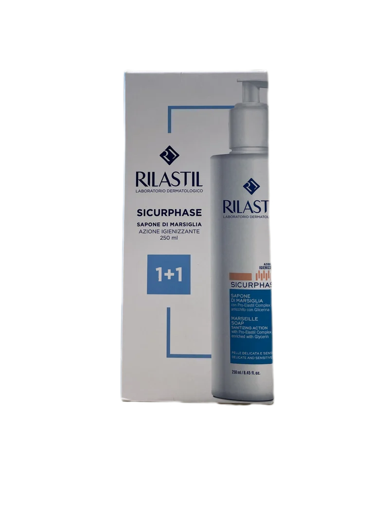 Rilastil Sicurphase Sapone di Marsiglia 1+1 250ml+250ml
