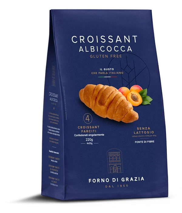 Fdg croissant albicocca 4 pezzi da 55 g